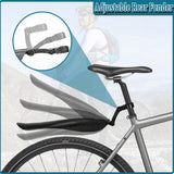 Fietsspatbord mountainbike verstelbare universele spatbordenset voor achter fietsbeschermplaat wielbescherming fiets vuilvanger voor stadsfiets