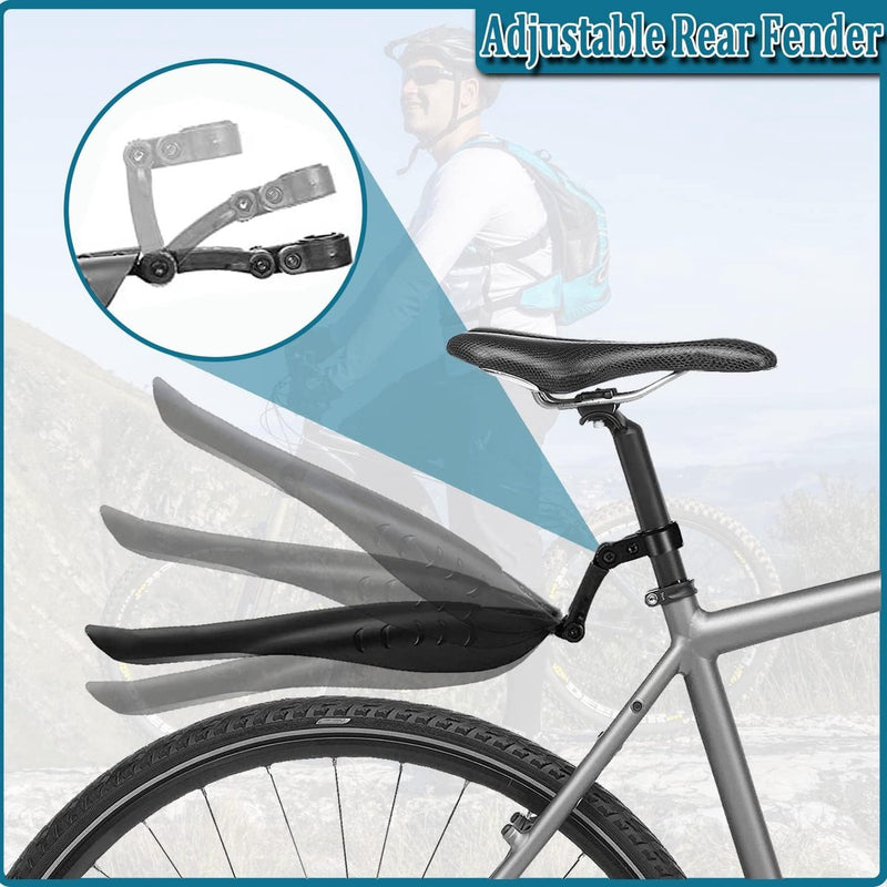 Fietsspatbord mountainbike verstelbare universele spatbordenset voor achter fietsbeschermplaat wielbescherming fiets vuilvanger voor stadsfiets