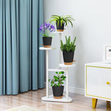 Bloempot van kunststof, 3 stuks, bloempot met schotel, plantenpot, zelfwatergevend, 16,5 x 17 cm, met 20 plantenlabels, bloempot met bewateringssysteem voor kamer- en balkonplanten