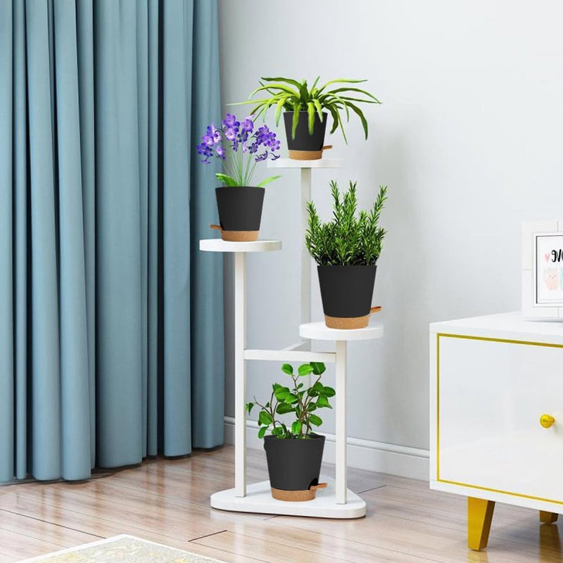 Bloempot van kunststof, 3 stuks, bloempot met schotel, plantenpot, zelfwatergevend, 16,5 x 17 cm, met 20 plantenlabels, bloempot met bewateringssysteem voor kamer- en balkonplanten