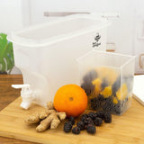 3,5L Plastic PETG Waterdispenser met Kraan Reisbureau Drankjes Hervulbaar Ideaal voor Ijsthee Koelkast Camping Sapdrankjes - Houdt 3,5 Liter