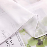 Voile gordijn sjaal transparant gordijn met satijnen lint plooiband H/B 170/300 cm wit