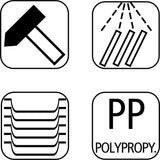 Fast Food-dienblad, onbreekbaar en vaatwasmachinebestendig dienblad,, 41 x 30,5 cm, hoogte 2 cm, rood