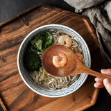 Natuurlijke houten lepels, 4 stuks, houten lepels, eetlepels, soeplepel, houten lepel, Japanse stijl, houten lepel, havermoutpap, lepel voor pap, soep, ramen, hotpot, restaurant, huishouden