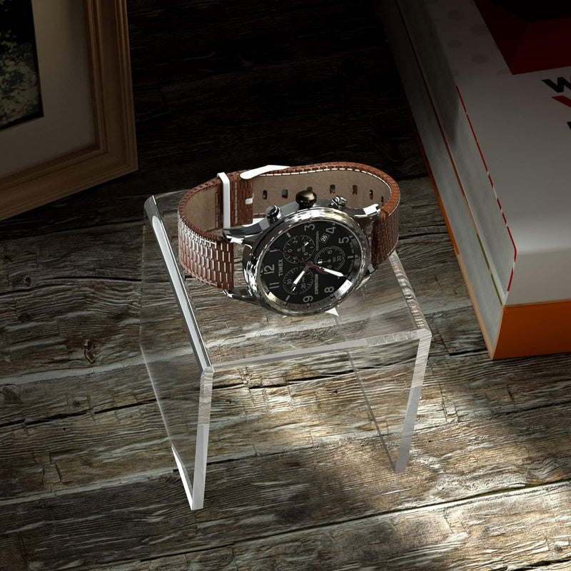 Clear Acryl Risers 3-delig, vierkant acryl display standaard voor levensmiddelen, tafelblad, display rek voor verkopers, verzamelobjecten, Funko Pop, parfum, kleine planten, 12,7 x 15,2 x