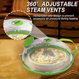 Magnetron Voedsel Bell Plaat Deksel Voorkom Spatten Helder met Ventilatie en Handgrepen Hittebestendige Deksels (Pack van 1)