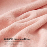 Knuffeldeken, pluizige deken, roze, fleecedeken, 150 x 200 cm, XL, warme bankdeken, knuffelige woondeken, roze, zacht, als woonkamerdeken, bankdeken voor de winter