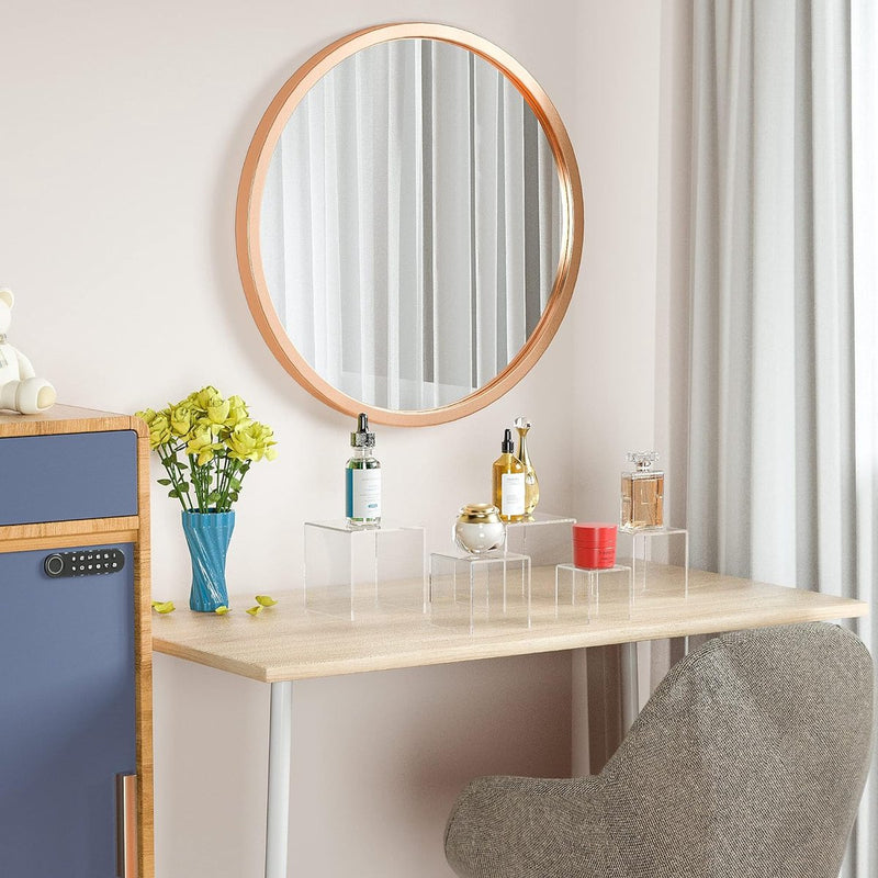 Clear Acryl Risers 3-delig, vierkant acryl display standaard voor levensmiddelen, tafelblad, display rek voor verkopers, verzamelobjecten, Funko Pop, parfum, kleine planten, 12,7 x 15,2 x