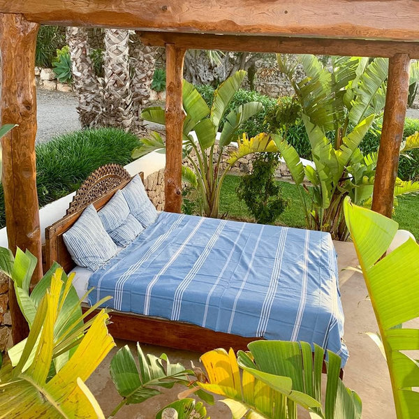 Strandhanddoek, groot, 300 x 200 cm, van 100% katoen, stranddeken voor familie-saunahanddoek, badhanddoek, XXL-zandvrije strandstoel, hamamdoek, verpakt als cadeau