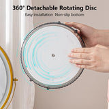 Roterende make-up organizer voor kaptafel, roterende cosmetische opslag (1 laag, rookgrijs)