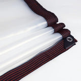 Afdekzeil, waterdicht, transparant, met inslagringen, afdekzeil, tuinmeubelen, voor buiten, regendicht, plantenisolatie, meubels stofdicht, met bindtouw, 3 x 3 m