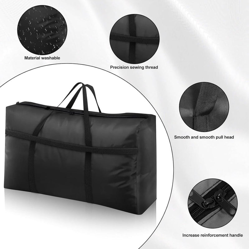 600D Oxford extra grote opbergtas, opbergdoos, organizer, opbergzak, reistas, draagtas, campingtas, transporttas voor dekbedden, kussens, kleding