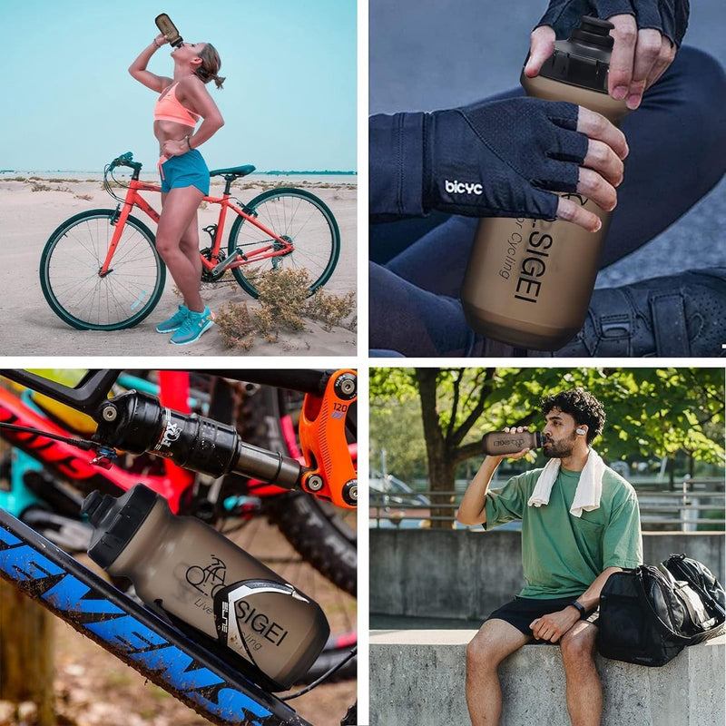 Flessenhouder voor op de fiets, 360 graden rotatie, flessenhouder met 650 ml fietsfles, gemakkelijk instelbare fietsbekerhouder, rek, kooi, koffiebekerhouder voor kinderwagen, motorfiets