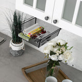 Opbergplank onder de tafel, organizer voor bureau, lade onder de toonbank, verborgen lade onder de toonbank, verborgen lade, zelfklevende organizer