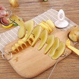 12 stuks spiraalsnijder, aardappelspiraalsnijder, aardappeltornado snijder, kan worden gebruikt voor aardappelgrillfeesten, frietjes, feestjes enz