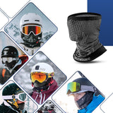 Multifunctionele doek, colsjaal, winterhalsdoek, winddicht, elastisch, ademend, halswarmer, voor dames en heren, voor outdoorsport, skiën, hardlopen, fietsen, wandelen