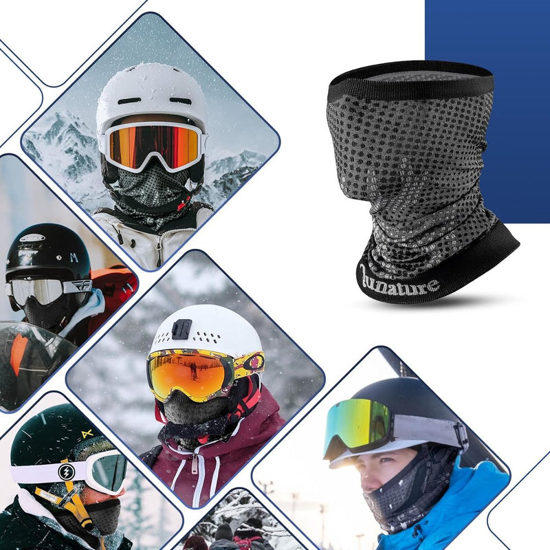 Multifunctionele doek, colsjaal, winterhalsdoek, winddicht, elastisch, ademend, halswarmer, voor dames en heren, voor outdoorsport, skiën, hardlopen, fietsen, wandelen