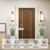 Kunstmatige hoge grasplant met rietbloemen, 6 stuks 80㎝/32 inch Kunstmatig pampasgras Uiengras Groene vloerplanten Deurdecoratie voor woonkamer Badkamer Tuin (roze)