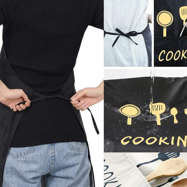 Keukenschort voor vrouwen, 2 stuks, bloemenschorten met grote zakken, vintage schort voor chef-bakkers, perfect voor koken, bakken, tuinar