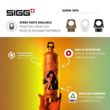 Aluminium drinkfles - Traveller Harry Potter - Klimaatneutraal gecertificeerd - Geschikt voor koolzuurhoudende dranken - Lekvrij - Veerlicht - BPA-vrij - 1 liter