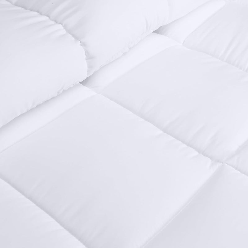 200 x 220 cm, microvezeldekbed voor comfort het hele jaar door, extreem zacht dekbed (wit)