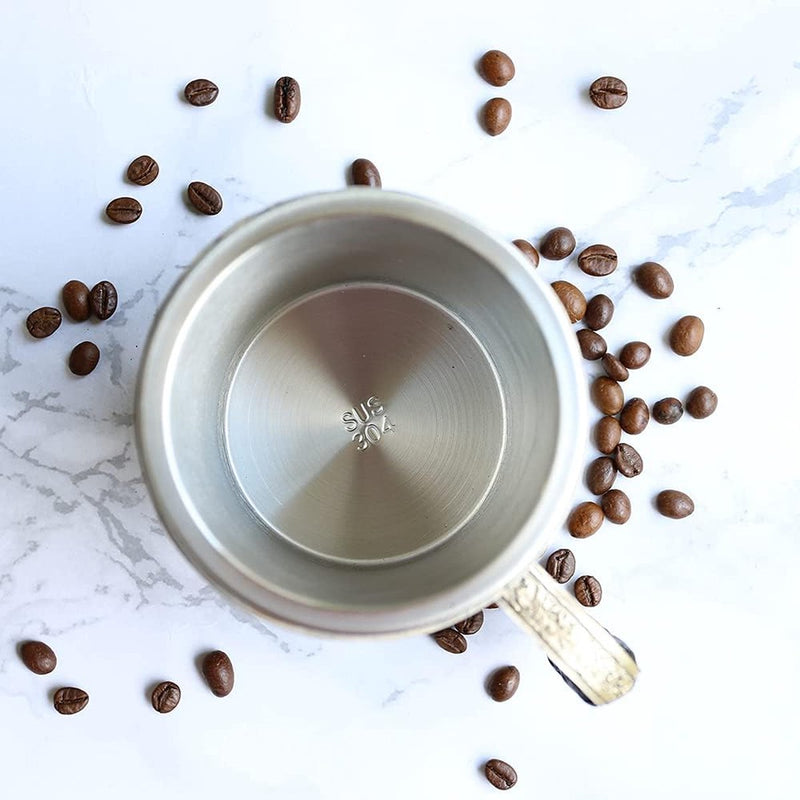 Faux Oak Middeleeuwse Retro Viking RVS Bierpul 500ml Uniek cadeau