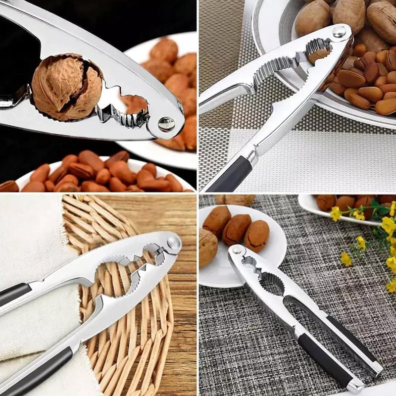 2 stuks notenkraker kastanjesnijder, notenkraker walnoten, kastanjesnijder, notenkraker van roestvrij staal, kastanjeopener, voor walnoten, kastanjes, noten, pecan, amandelen