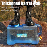 Waterjerrycan met kraan, camping-waterreservoir met handgrepen, waterdispenser, draagbare drinkwaterjerrycan voor outdoor, reizen, wandelen, caravan, picknick, camping