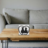 Verticale IJzeren KattenServethouder Vrijstaande Zakdoekdispenser Dierlijk Schaduw Servethouder Metalen Servethouder Organizer Voor Thuis Keuken Restaurant Picknick