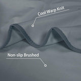 Waterdichte koeldeken voor honden, aan beide zijden bruikbare waterdichte bankovertrek, meubelbescherming, wasbaar, lekvrij, comfortabel, 75 x 50 cm, grijs