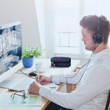 Etui Grote capaciteit Etui Make-up Tas Briefpapier Organizer voor Studenten School Kantoor Donkerblauw