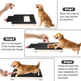 Krabplank voor honden, krabplank voor hondennagels met geïntegreerde traktatiedoos Schuurpapier Multifunctioneel stressvrij krabkussen voor honden voor nagelverzorging van huisdieren Schuren