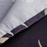 Tafelkleed Patels, 110 x 160 cm, tafelkleed, afwasbaar, modern bloemenpatroon, zwart