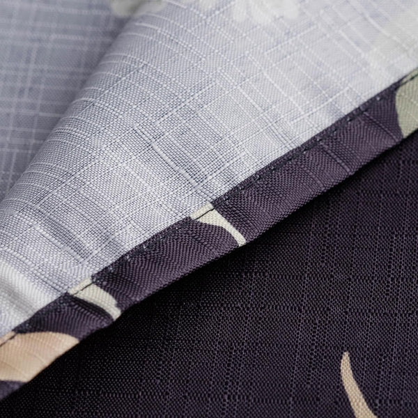 Tafelkleed Patels, 110 x 160 cm, tafelkleed, afwasbaar, modern bloemenpatroon, zwart