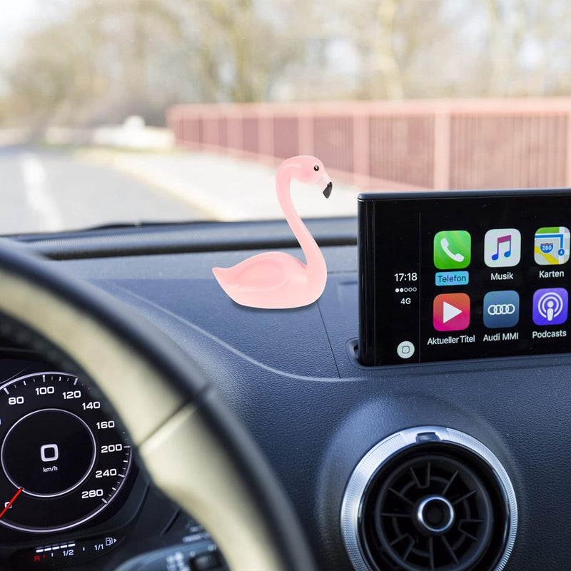 Flamingo, ornamenten, decoratiefiguur, sculptuur voor auto, bureau, tuin, balkon, bruiloft, decoratie, roze