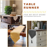 Tafelloperlinnen Hoogwaardige tafelloper Tafellinnen Effen Easy Care-collectie Tafelloper Glanslook Tafelloper