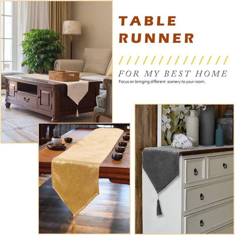 Tafelloperlinnen Hoogwaardige tafelloper Tafellinnen Effen Easy Care-collectie Tafelloper Glanslook Tafelloper