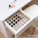 Ladeverdeler, verstelbaar, ladeverdeler, 16 stuks, ladeverdeler, lade-indeler, organizer voor kast, ondergoed, sokken, doe-het-zelf, bureau-organizer (wit)