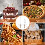 Bruidstaartserveerset, elegant taartmes en taartschep, perfecte taartsnijset voor bruiloft, feest en jubileum