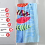 Microvezel handdoeken, zandvrij, sneldrogend en licht stranddeken. Perfect voor op het strand, grote badhanddoek voor op reis, strand, sauna, 160 x 80 cm