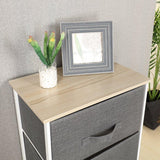 ladekast met 4 laden, organisatorisch meubilair, textiel opbergkast voor slaapkamer, woonkamer of - kleine ladekast met beige, 45 x 30 x 94 cm, 45 x 30 x 94 cm