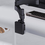 Bureau, wit, 120 x 50 x 74 cm, computertafel met koptelefoonhouder en opbergtas, klein bureau, werkkamer, hout, pc-tafel, kantoortafel voor thuis, kantoor