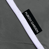 Grote beschermhoes voor tuinmeubelen, rechthoekig, Oxford weefsel, weerbescherming, waterdicht, uv-bescherming, afmetingen 200 x 160 x 70 cm