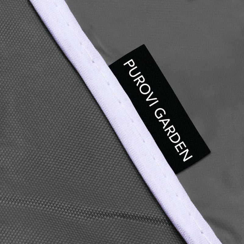 Grote beschermhoes voor tuinmeubelen, rechthoekig, Oxford weefsel, weerbescherming, waterdicht, uv-bescherming, afmetingen 200 x 160 x 70 cm