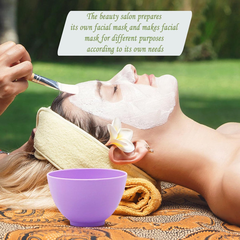 5 stuks siliconen gezichtsmasker kom, schaal voor huidverzorging, draagbare siliconen schaal, silicagel, voor doe-het-zelf gezichtsmasker, gezichtsverzorging, schoonheidssalon gereedschap,