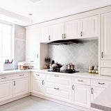 4 stuks zwarte retro deurgreep, kastgreep, zwarte booggreep, met 8 schroeven voor keukenkastdeuren, ladegrepen, deuren in verschillende stijlen (zwart)