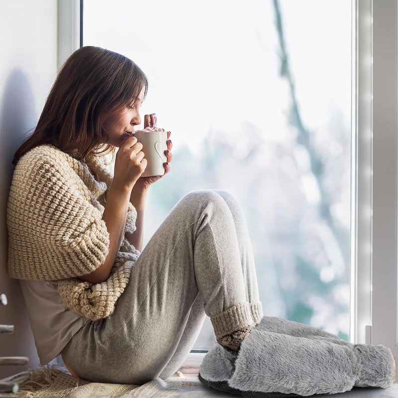 Warmwaterkruik voeten, warmwaterkruik 2 l, warmwaterkruik, natuurlijk rubber met deksel, lekvrije warmwaterkruik om te reinigen, afneembaar, groot, geschikt voor het warm houden van de voeten