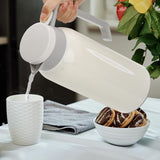 1500 ml roestvrijstalen thermische karaf, dubbelwandige vacuüm koffiekaraf, warmtehoudende geïsoleerde waterkan voor thuis, kantoor, buiten en restaurant