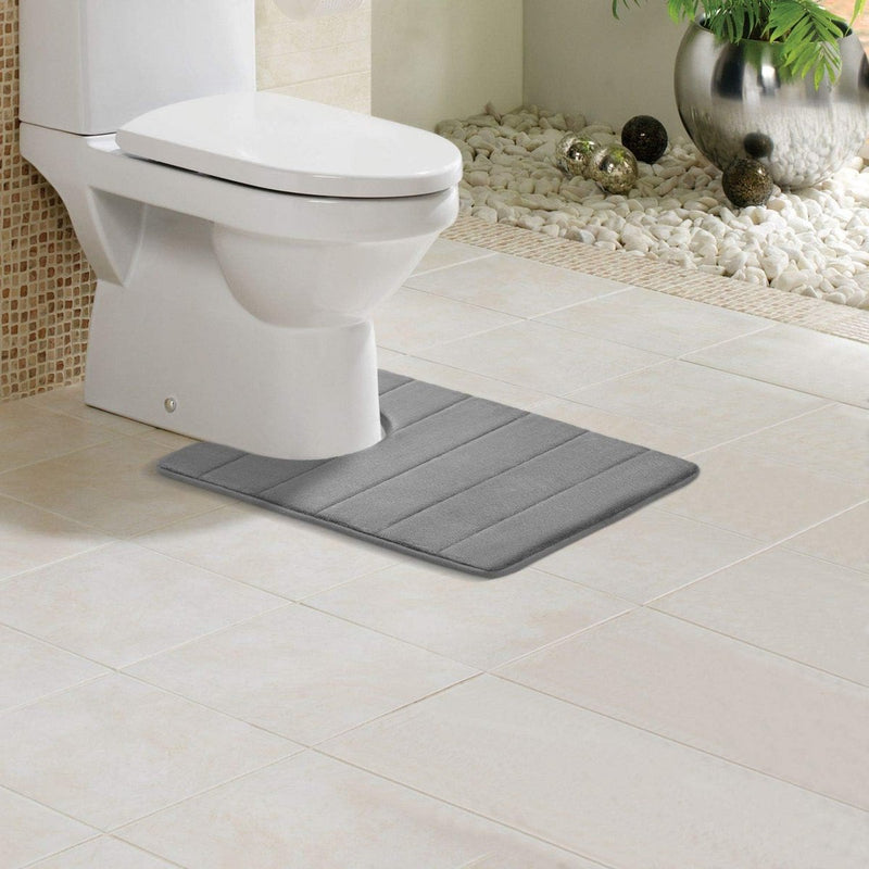 traagschuim antislip standaard badmatten zacht, waterabsorberend toilet badkamer tapijt wasbaar badmat, 50x60cm