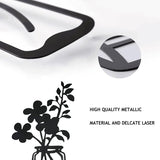 3 stuks bloemen metalen wanddecoratie zwart metaal muurkunst metaal bloemen wandsculptuur voor terras balkon woonkamer badkamer slaapkamer eetkamer keuken decoraties